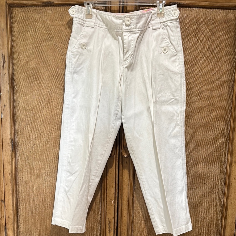 Liz Claiborne White Cropped Pants